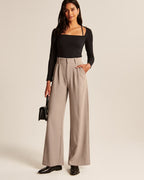 High waist pantalon detail 1 Mirjam