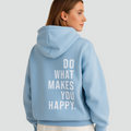 Hoodie blauw vooraanzicht Bibi