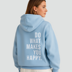 Hoodie blauw vooraanzicht Bibi