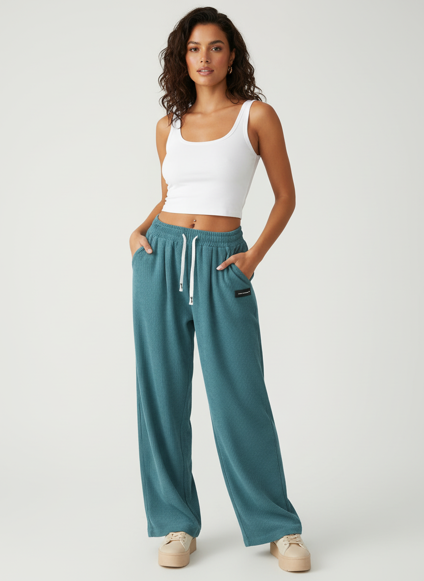 Jogger blauw vooraanzicht Amy