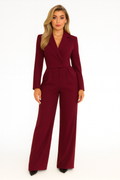 Jumpsuit rood vooraanzicht Angela