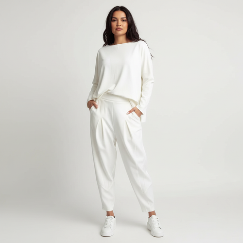 Loungewear set wit vooraanzicht Linde