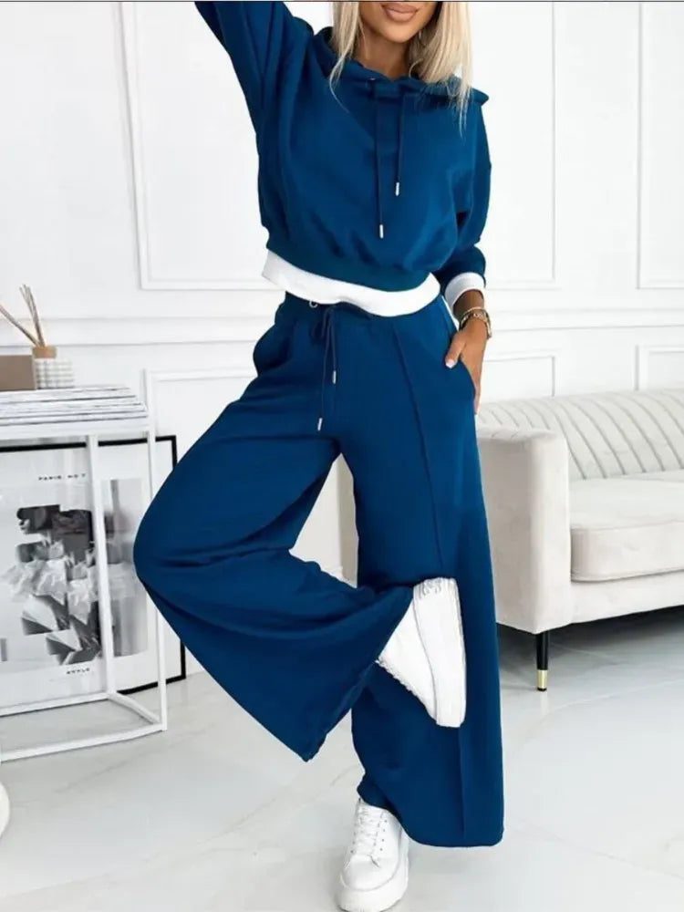 Lounge set blauw vooraanzicht detail Tess