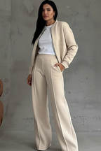 Lounge set beige vooraanzicht Wies