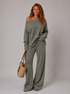 Loungewear set grijs vooraanzicht  Sophie