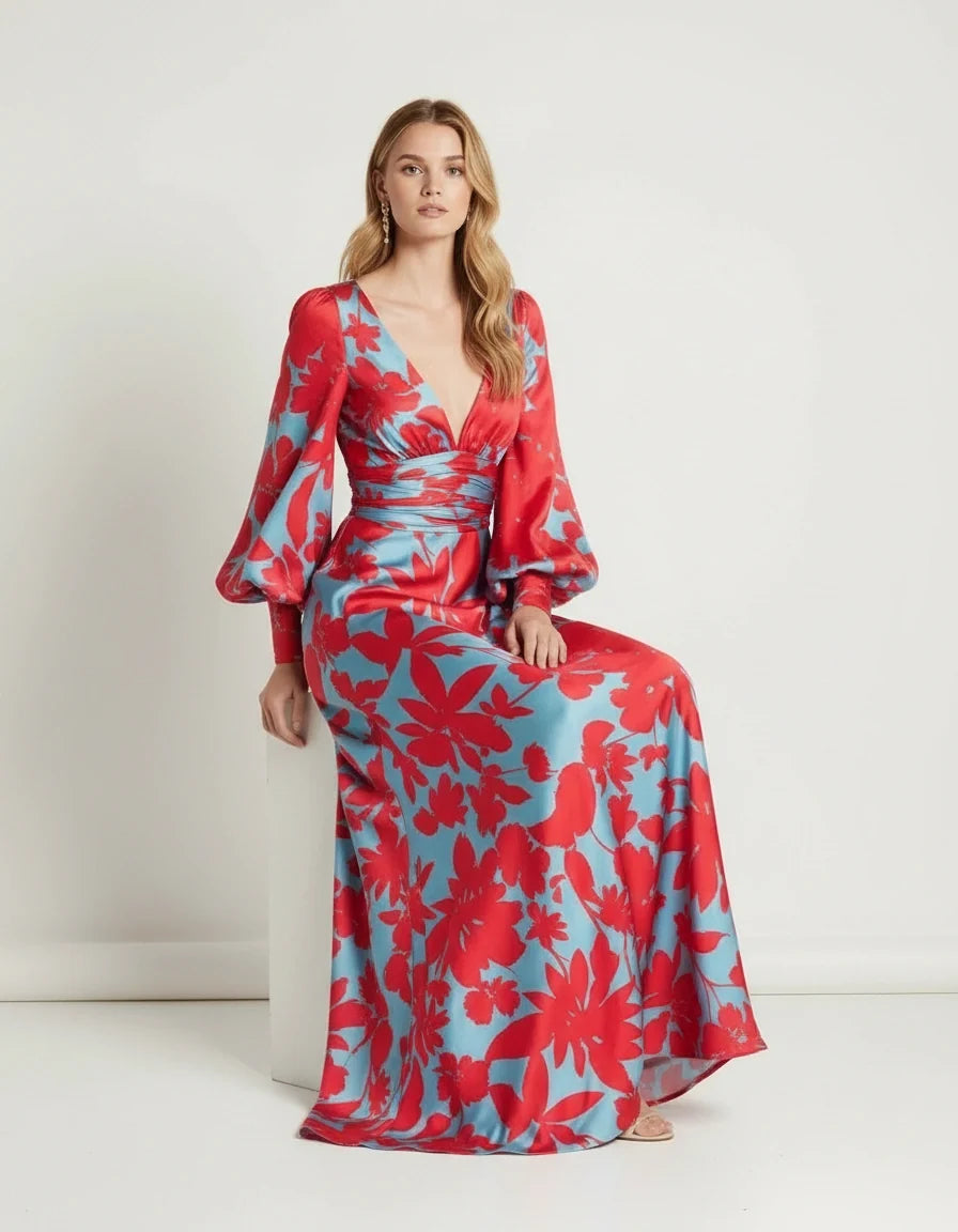 Maxi jurk detail 3 Fay