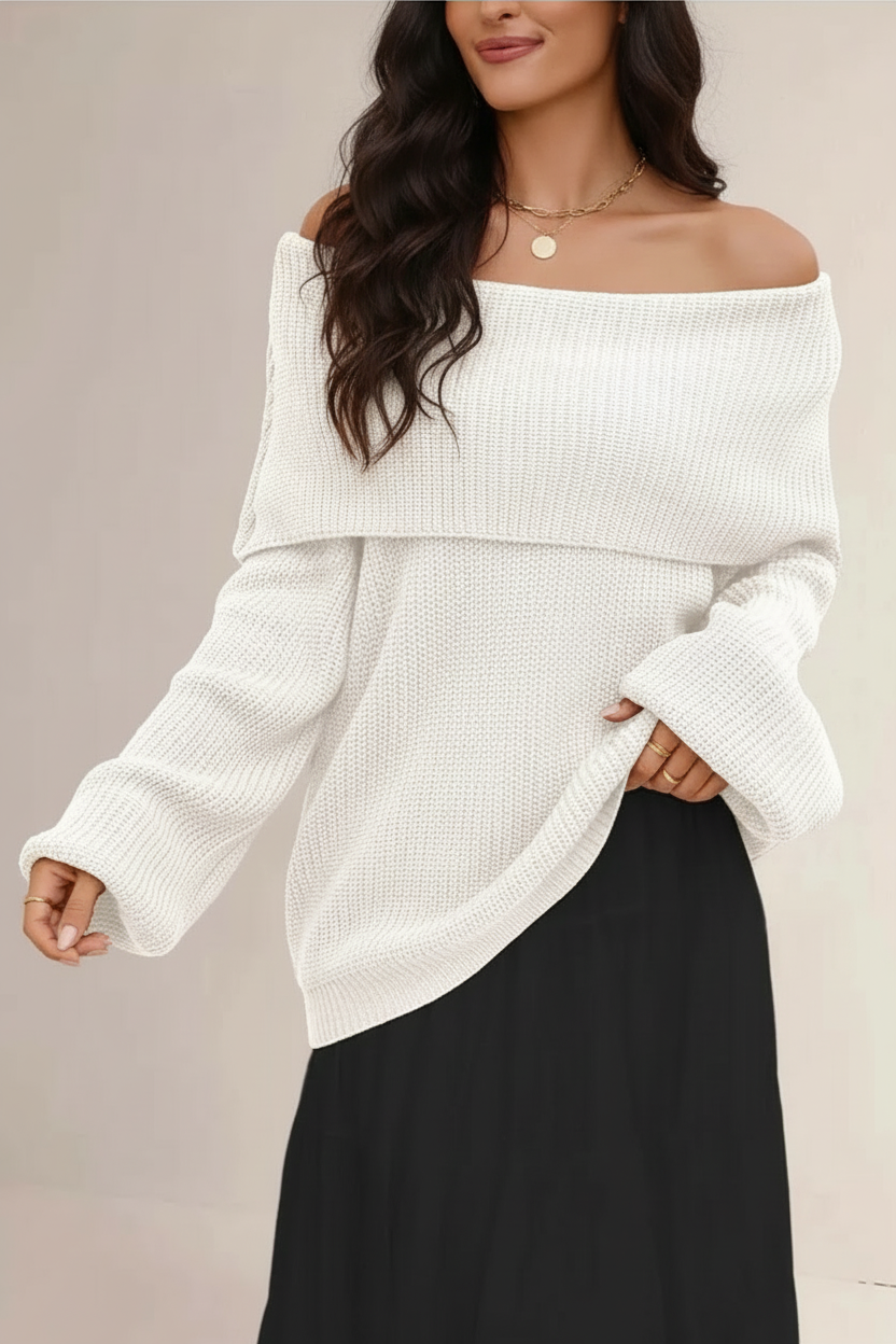 Off-shoulder trui detail 9 Leona