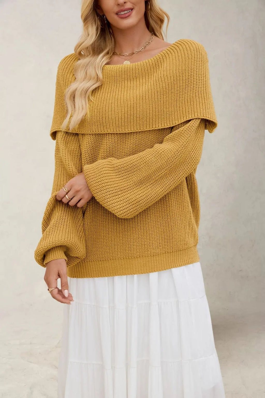 Off-shoulder trui detail 10 Leona