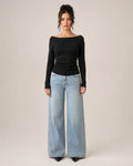 Off shoulder top vooraanzicht Yvette