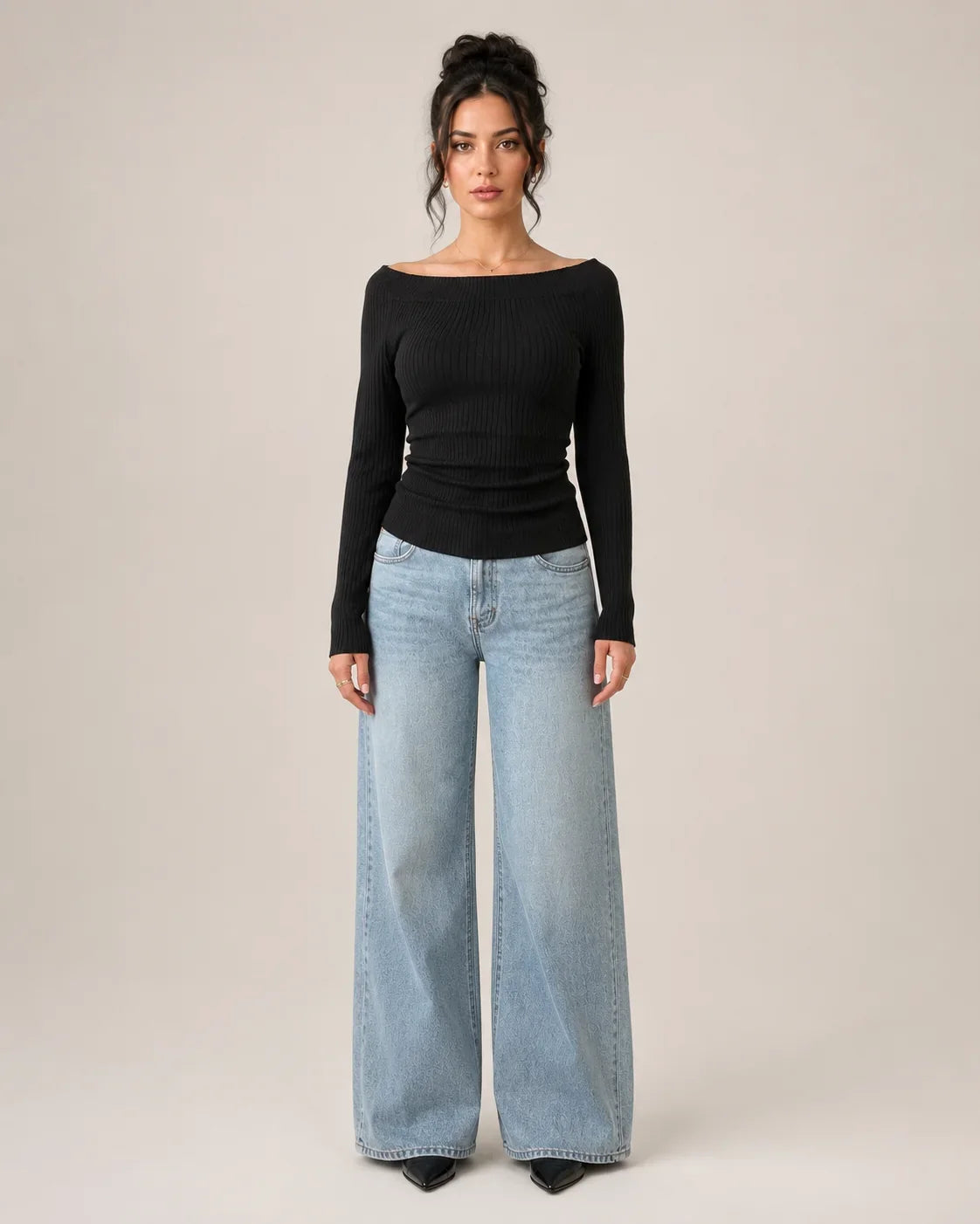 Off shoulder top vooraanzicht Yvette