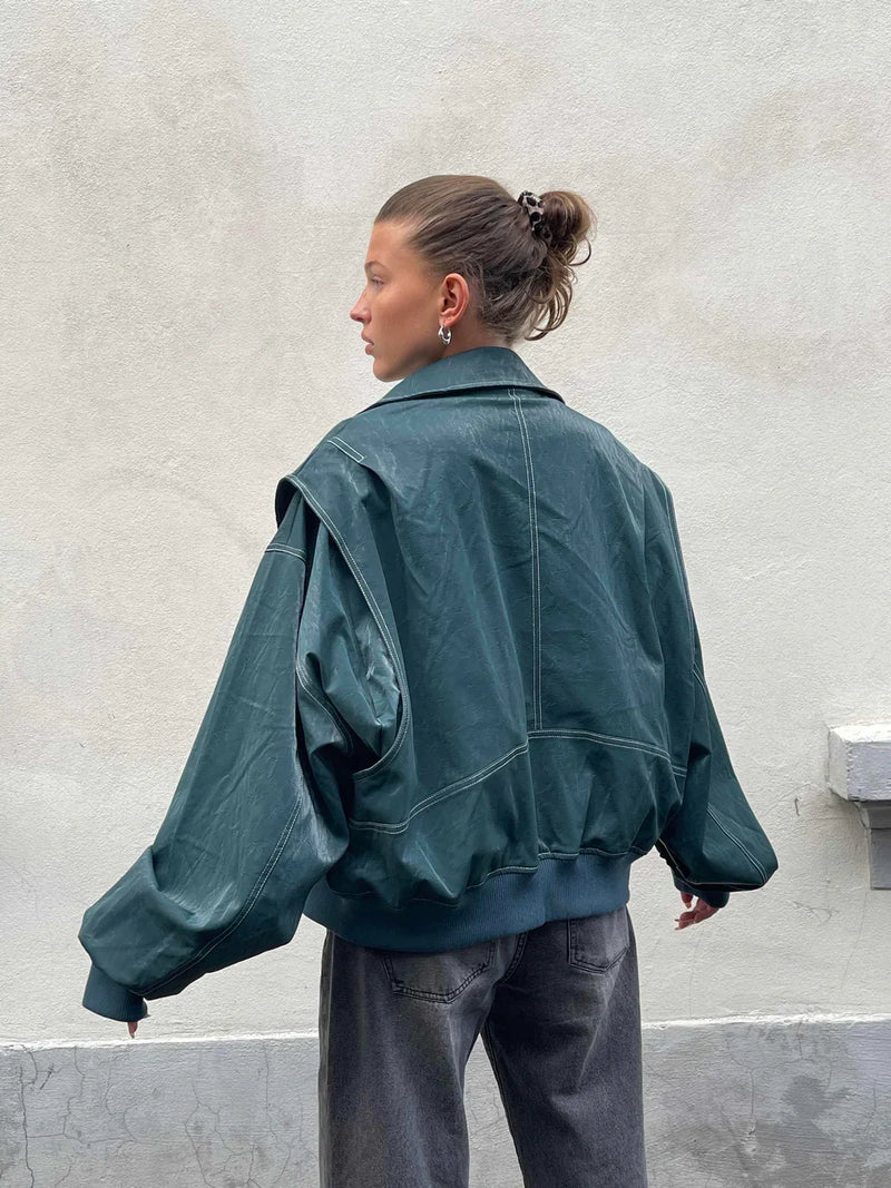 Oversized bomberjack detail 12 Aisha