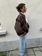 Oversized bomberjack detail 6 Aisha