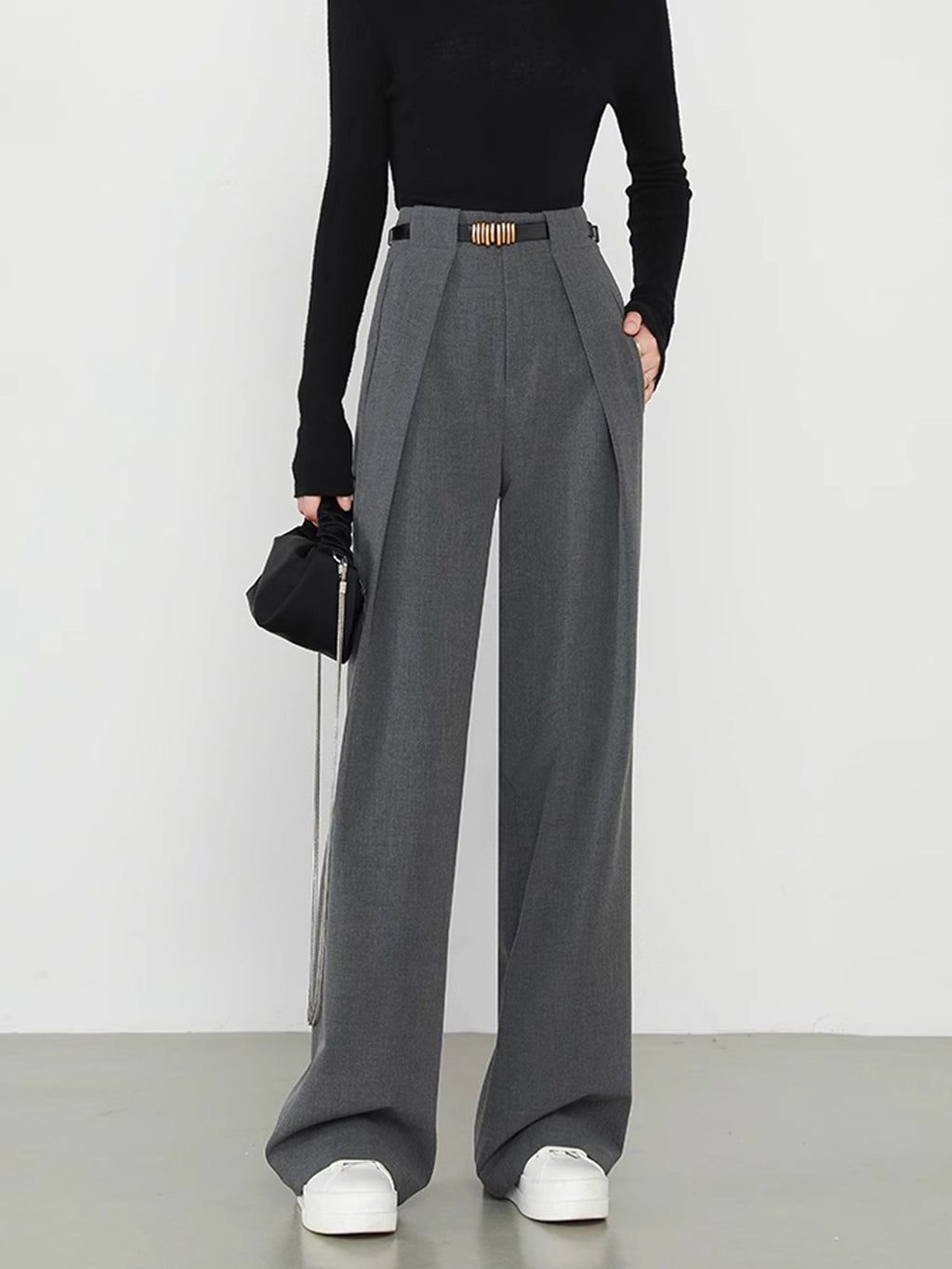 Pantalon grijs vooraanzicht Alea