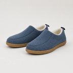Pantoffels blauw vooraanzicht Heleen
