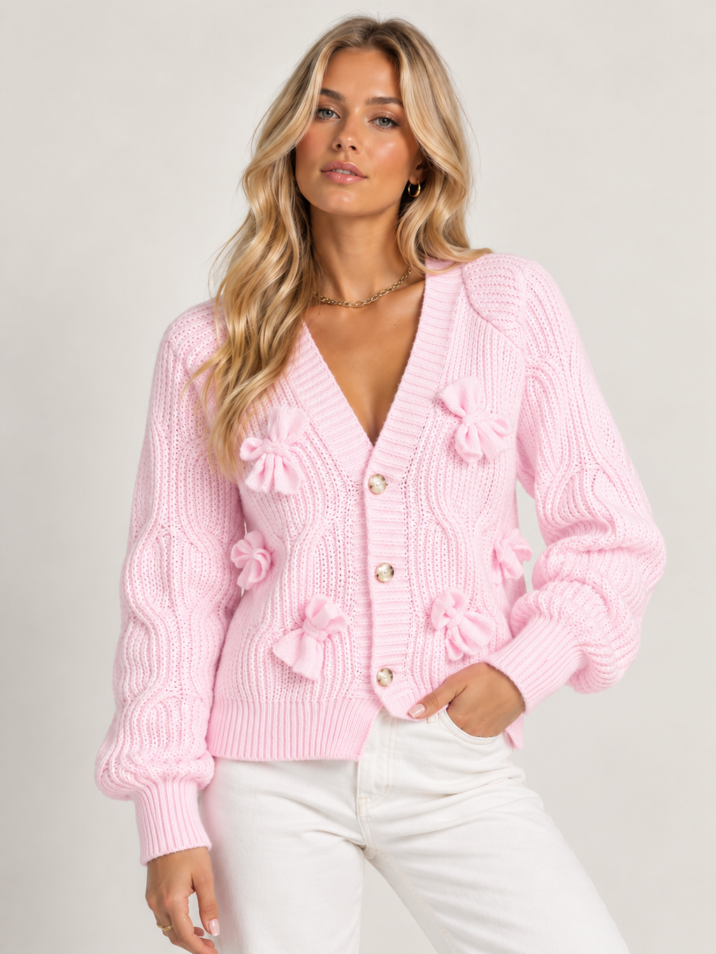 cardigan ramona model foto roze 
