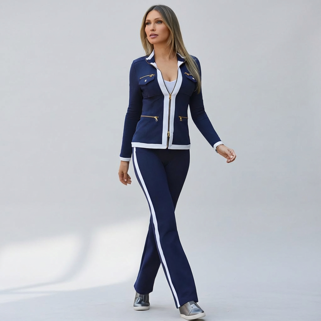 Ritsjack set blauw vooraanzicht Fien