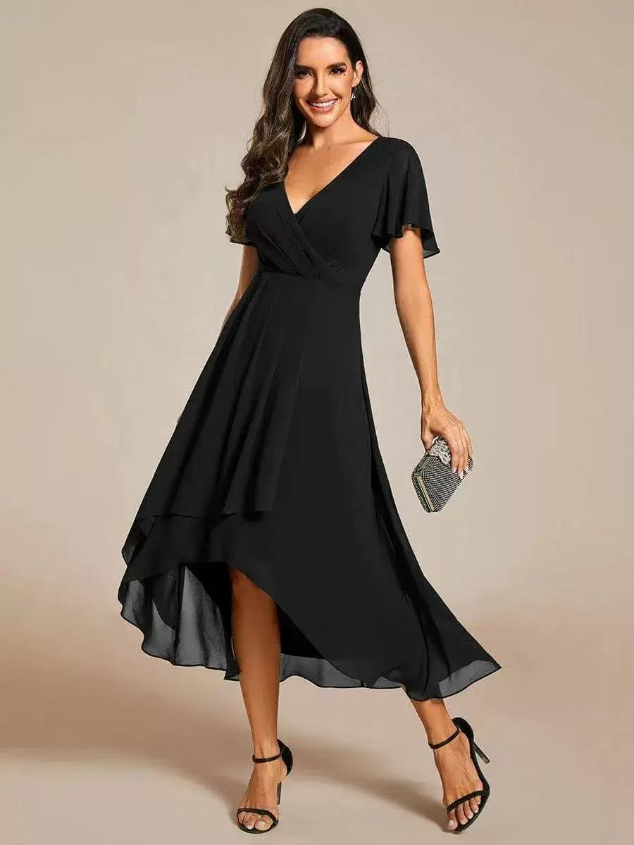Romantische midi jurk met luxe kant - Kaylee