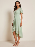 Romantische midi jurk met luxe kant - Kaylee