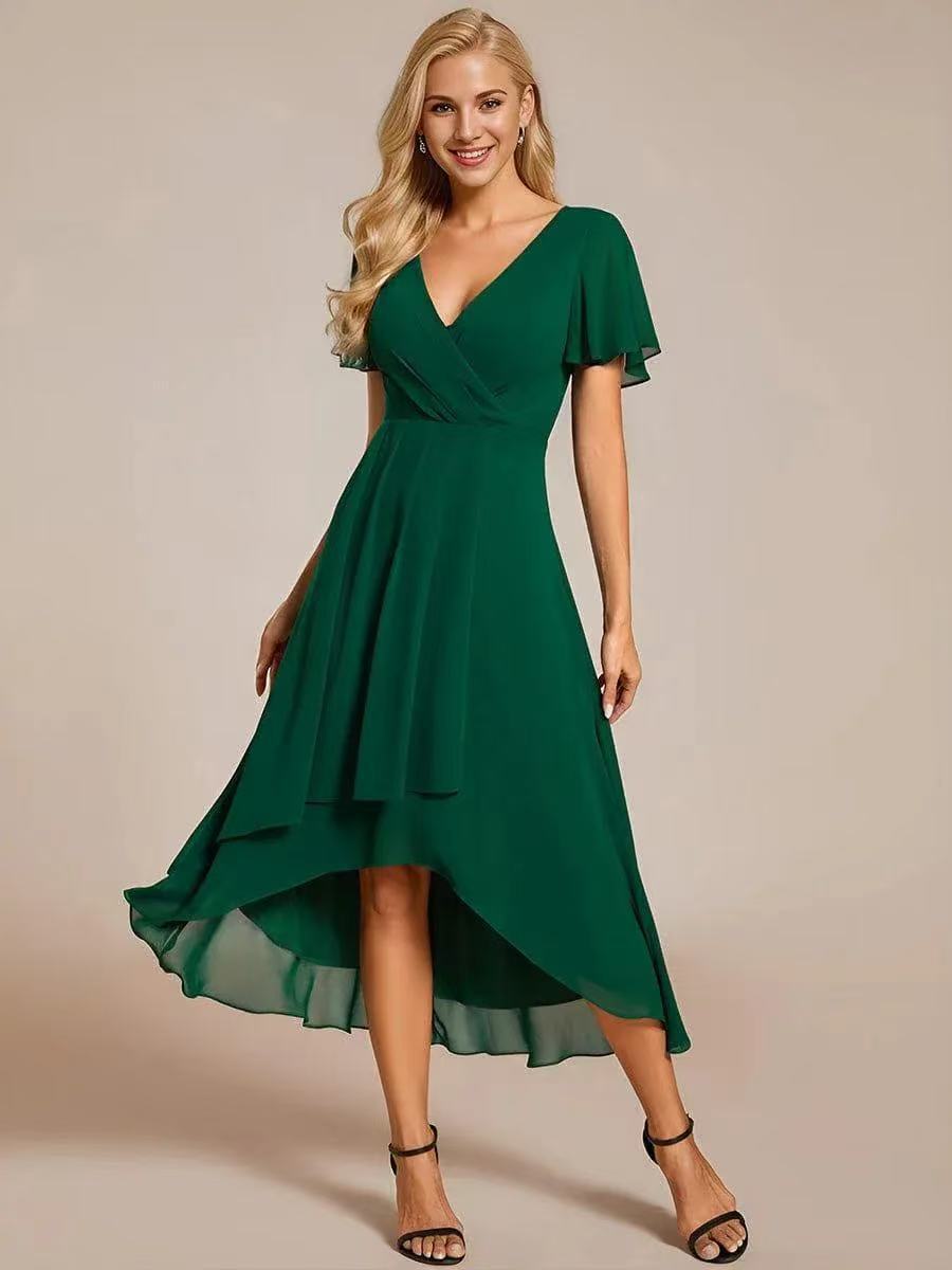 Romantische midi jurk met luxe kant - Kaylee