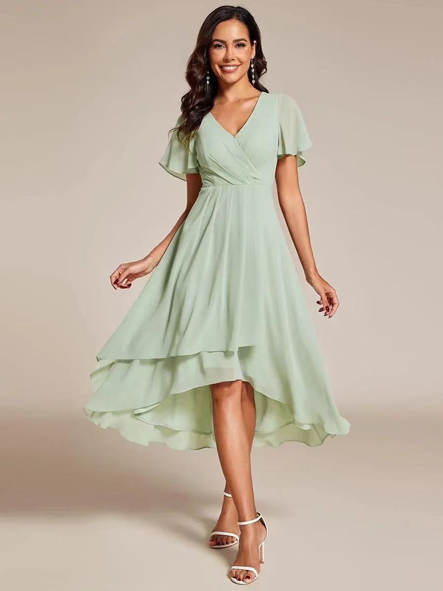 Romantische midi jurk met luxe kant - Kaylee