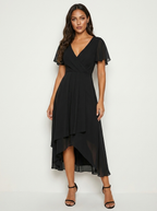 Romantische midi jurk met luxe kant - Kaylee