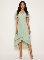 Romantische midi jurk met luxe kant - Kaylee