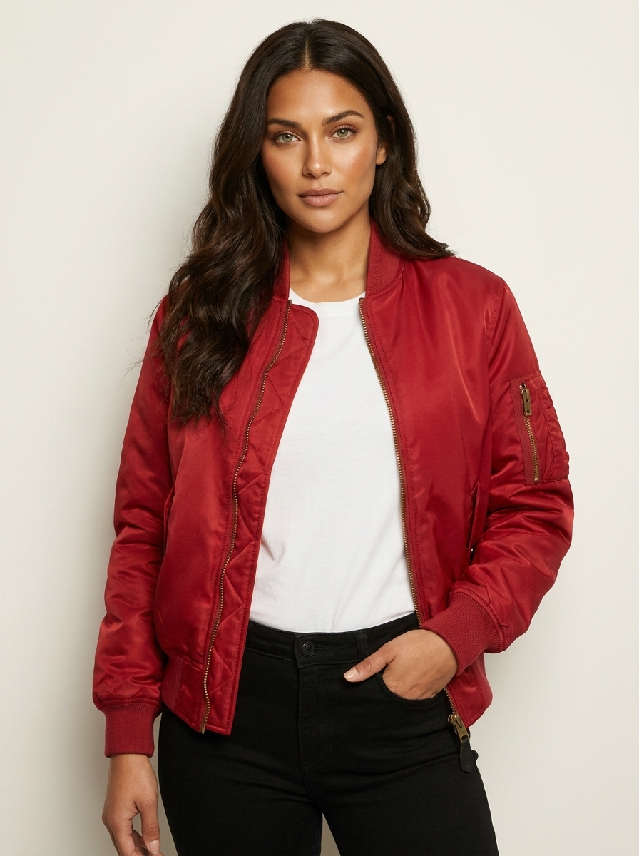 Klassiek bomberjack met utility details - Victoria