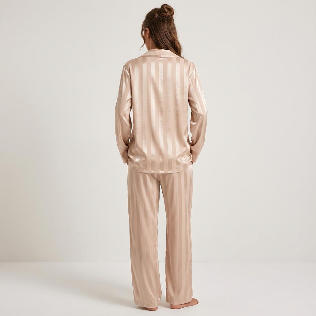 Satijnen pyjama set detail 3 Sterre