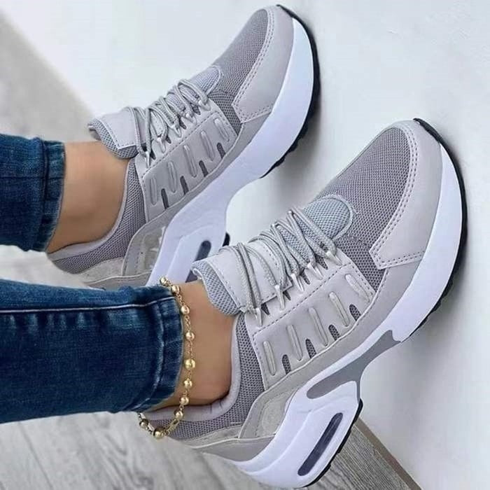 Sneakers grijs vooraanzicht Anna
