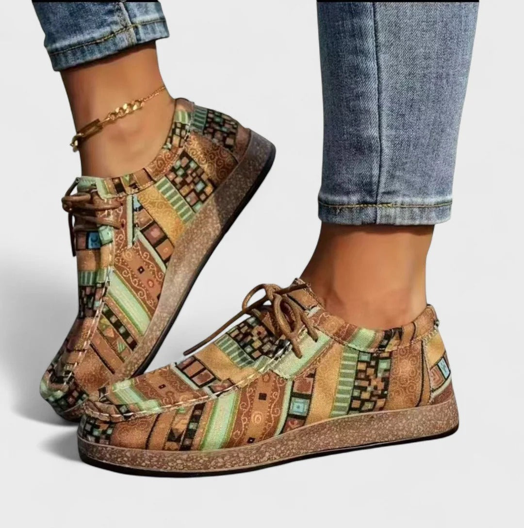 Sneakers khaki vooraanzicht Yuna