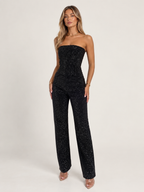 Strapless jumpsuit detail 1 Sabrina