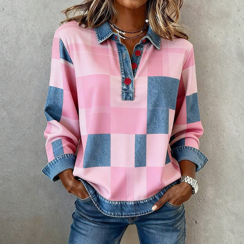 Sweater roze vooraanzicht Hetty