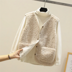 Teddy gilet detail 1 Hedy