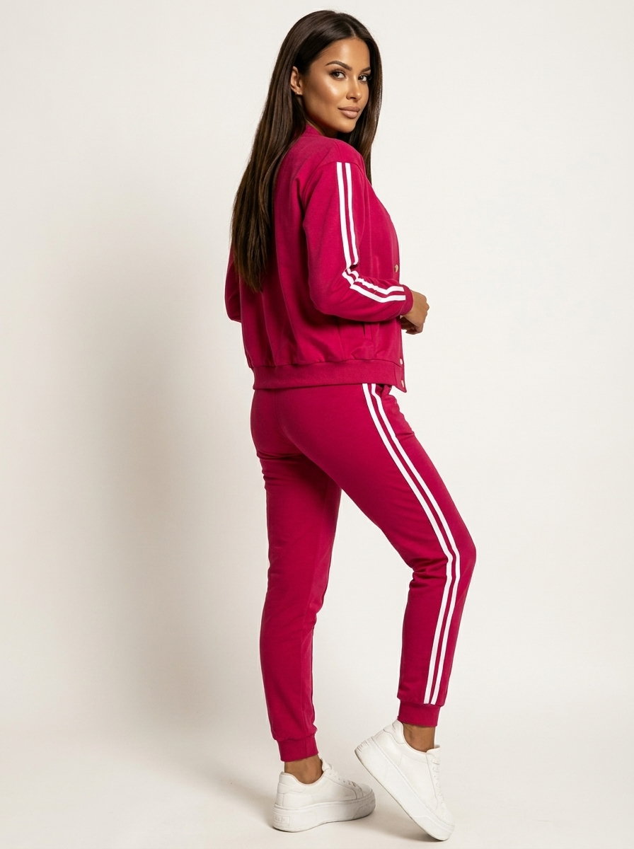 Trainingsset rood zijaanzicht Olivia