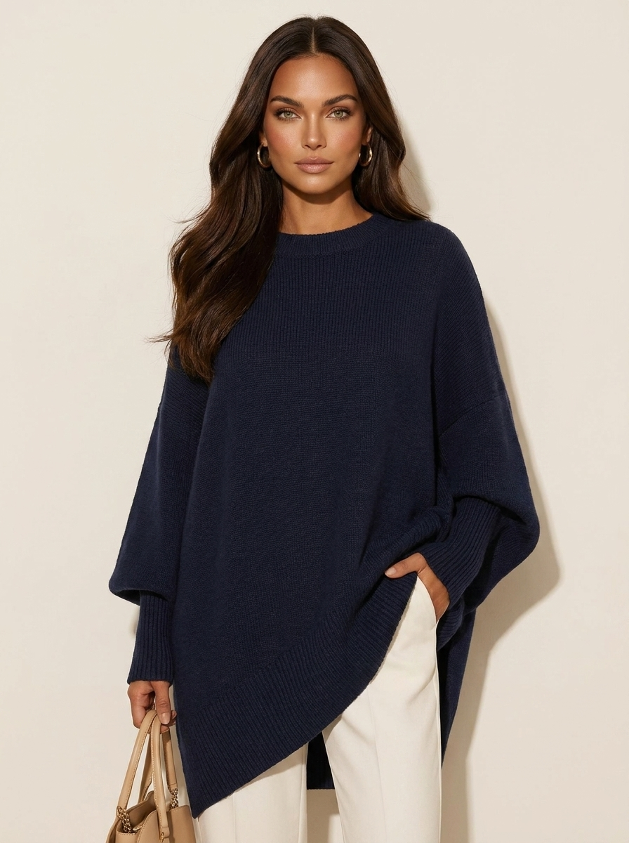 Trui marineblauw vooraanzicht Roya