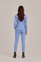 Tweedelig pak blauw achteraanzicht Lotte