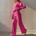 Tweedelige joggingset roze zijaanzicht Lynn