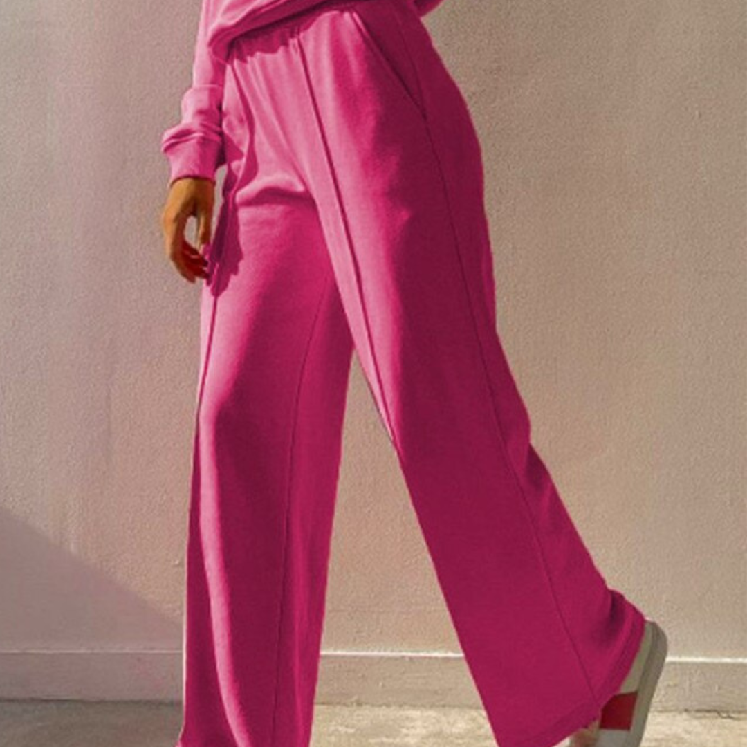 Tweedelige joggingset roze broek Lynn