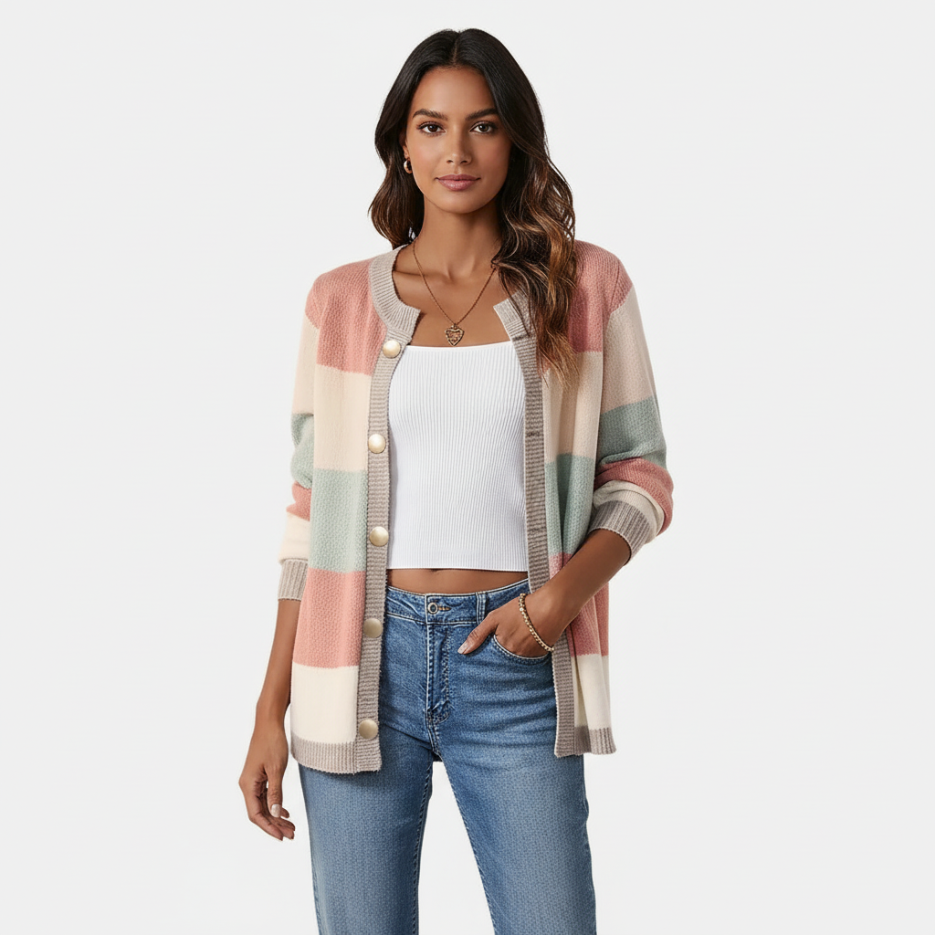 Vest roze vooraanzicht Paula