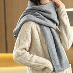Vest met sjaal grijs detail Liva