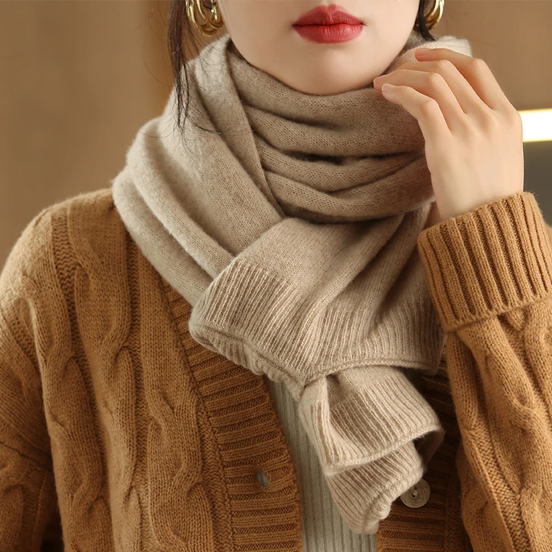 Vest met sjaal khaki detail Liva